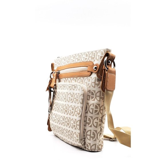 NWD Giani Bernini Khaki Block Signature Crossbody - Picture 2 of 7
